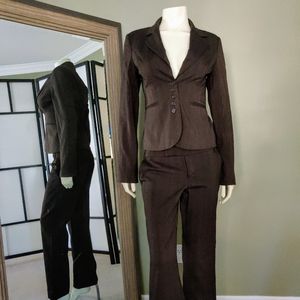 Bundle 3/$30 - Suzy sheir brown pinstripe suit